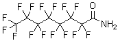 structure of CAS# 423-54-1, Perfluorooctanamide;2,2,3,3,4,4,5,5,6,6,7,7,8,8,8-Pentadecafluorocaprylamide;Perfluorooctanamide