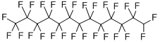 structure of CAS# 423-66-5, 1H-Perfluorotridecane