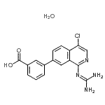 CAS#: 423158-56-9， 3-{4-Chloro-1-[(Diaminomethylene)Amino]-7-Isoquinolinyl}Benzoic Acid Hydrate (1:1)