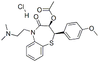 CAS#: 42399-54-2， (2R-cis)-3-Acetoxy-5-[2-(Dimethylamino)Ethyl]-2,3-Dihydro-2-(4-Methoxyphenyl)-1,5-Benzothiazepin-4(5H)-One Monohydrochloride