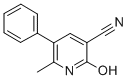 结构式 CAS# 4241-12-7, 2-羟基-6-甲基-5-苯基烟腈