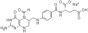 CAS#: 42476-21-1， N-[4-[[(2-Amino-5-Formyl-3,4,5,6,7,8-Hexahydro-4-Oxo-6-Pteridinyl)Methyl]Amino]Benzoyl]-L-Glutamic Acid Sodium Salt