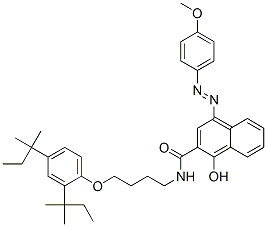 CAS#: 42481-10-7， N-[4-[2,4-Bis(1,1-Dimethylpropyl)Phenoxy]Butyl]-1-Hydroxy-4-[(4-Methoxyphenyl)Azo]-2-Naphthalenecarboxamide