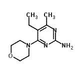 CAS 登录号：424813-05-8， 5-乙基-4-甲基-6-(4-吗啉基)-2-嘧啶胺