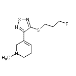 CAS#: 424829-90-3， 5-{4-[(3-Fluoropropyl)Sulfanyl]-1,2,5-Thiadiazol-3-Yl}-1-Methyl-1,2,3,6-Tetrahydropyridine