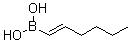 结构式 CAS# 42599-18-8, B-(1E)-1-己烯基-硼酸