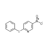 structure of CAS# 4262-10-6, 5-Nitro-2-(Phenylsulfanyl)Pyridine;5-nitro-2-(phenylsulfanyl)pyridine;5-nitro-2-(phenylthio)pyridine;5-Nitro-2-phenylsulfanylpyridine