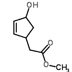 CAS#: 426226-10-0， Methyl 2-(4-Hydroxy-1-Cyclopent-2-Enyl)Acetate