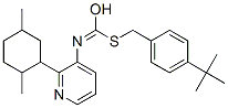 CAS#: 42754-19-8， S-[4-(2-Methyl-2-propanyl)benzyl] [2-(2,5-dimethylcyclohexyl)-3-pyridinyl]carbamothioate