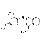 structure of CAS# 42761-76-2, Glycyl-N-(4-Methoxy-2-Naphthyl)-L-Prolinamide;GLY-PRO 4-METHOXY-β-NAPHTHYLAMIDE;GLY-PRO4-METHOXY-β-NAPHTHYLAMIDE