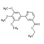 CAS#: 427885-83-4， Ethyl 2-(3,4,5-Trimethoxyphenyl)Pyridine-4-Carboxylate