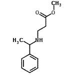 结构式 CAS# 42792-67-6, 甲基N-(1-苯基乙基)-beta-丙氨酸酯