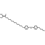 structure of CAS# 428515-74-6, 11-{4-[(4-Butylphenyl)Diazenyl]Phenoxy}Undecyl Methacrylate;11-[4-(4-Butylphenylazo)phenoxy]undecyl Methacrylate