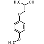 structure of CAS# 42900-54-9, 1-(4-Methoxyphenoxy)-2-Propanol;1-(4-Methoxyphenoxy)-2-propanol;1-(4-Methoxy-phenoxy)-propan-2-ol