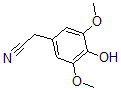structure of CAS# 42973-55-7, 4-Hydroxy-3,5-Dimethoxy-Benzeneacetonitrile;3,5-DIMETHOXY-4-HYDROXYPHENYL ACETONITRILE