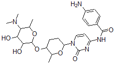 CAS#: 43043-15-8， 4-Amino-N-[1-[(2R)-5alpha-[[4,6-Dideoxy-4-Dimethylamino-alpha-D-Glucopyranosyl]Oxy]Tetrahydro-6beta-Methyl-2H-Pyran-2beta-Yl]-1,2-Dihydro-2-Oxopyrimidin-4-Yl]Benzamide