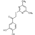 CAS#: 430447-82-8， 1-(3,4-Dihydroxyphenyl)-2-[(4,6-Dimethyl-2-Pyrimidinyl)Sulfanyl]Ethanone