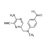 CAS#: 43111-44-0， 4-{[(5-Amino-6-Cyano-2-Pyrazinyl)Methyl](Methyl)Amino}Benzoic Acid