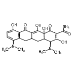 CAS#: 43168-51-0， 4,7-Bis(Dimethylamino)-3,10,12,12A-Tetrahydroxy-1,11-Dioxo-1,4,4A,5,5A,6,11,12A-Octahydro-2-Tetracenecarboxamide