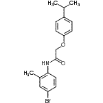 CAS#: 432496-28-1， N-(4-Bromo-2-Methylphenyl)-2-(4-Isopropylphenoxy)Acetamide