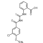 CAS#: 433707-03-0， 2-{[(3-Chloro-4-Methoxybenzoyl)Carbamothioyl]Amino}Benzoic Acid