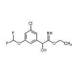 CAS#: 433938-39-7， Ethyl 2-[3-Chloro-5-(Difluoromethoxy)Phenyl]-2-Hydroxyethanimidate
