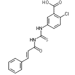 CAS#: 433948-84-6， 2-Chloro-5-({[(2E)-3-Phenyl-2-Propenoyl]Carbamothioyl}Amino)Benzoic Acid