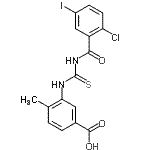 CAS#: 433953-08-3， 3-{[(2-Chloro-5-Iodobenzoyl)Carbamothioyl]Amino}-4-Methylbenzoic Acid