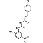 CAS#: 433965-28-7， 3-({[3-(4-Chlorophenyl)Acryloyl]Carbamothioyl}Amino)-4-Methylbenzoic Acid