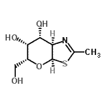 CAS#: 434942-46-8， (3aR,5R,6R,7R,7aR)-5-(Hydroxymethyl)-2-methyl-5,6,7,7a-tetrahydro-3aH-pyrano[3,2-d][1,3]thiazole-6,7-diol