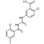CAS#: 435282-11-4， 2-Chloro-5-{[(2-Chloro-5-Iodobenzoyl)Carbamothioyl]Amino}Benzoic Acid