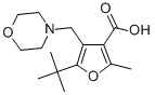structure of CAS# 435342-04-4, 5-Tert-Butyl-2-Methyl-4-Morpholin-4-Ylmethyl-Furan-3-Carboxylic Acid;5-Tert-Butyl-2-Methyl-4-(4-Morpholin-4-Iumylmethyl)-3-Furancarboxylate;5-Tert-Butyl-2-Methyl-4-(Morpholin-4-Ium-4-Ylmethyl)-3-Furoate;Zinc00033624