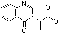 结构式 CAS# 435345-19-0, 2-(4-氧代-3(4H)-喹唑啉基)丙酸