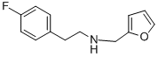 structure of CAS# 435345-21-4, [2-(4-Fluoro-Phenyl)-Ethyl]-Furan-2-Ylmethyl-Amine;2-(4-Fluorophenyl)Ethyl-(2-Furylmethyl)Ammonium;Zinc01838192