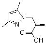 structure of CAS# 436086-92-9, alpha,3,5-Trimethyl-1H-Pyrazole-1-Propanoicacid;(2R)-3-(3,5-Dimethylpyrazol-1-Yl)-2-Methyl-Propanoate;(2R)-3-(3,5-Dimethyl-1-Pyrazolyl)-2-Methylpropanoate;(2R)-3-(3,5-Dimethylpyrazol-1-Yl)-2-Methyl-Propionate