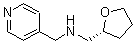 structure of CAS# 436086-99-6, N-[(Tetrahydro-2-Furanyl)Methyl]-4-Pyridinemethanamine;4-Pyridylmethyl-[[(2R)-Tetrahydrofuran-2-Yl]Methyl]Ammonium;4-Pyridylmethyl-[[(2R)-2-Tetrahydrofuranyl]Methyl]Ammonium;Zinc00266009