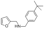 structure of CAS# 436088-73-2, (4-Tert-Butyl-Benzyl)-Furan-2-Ylmethyl-Amine;(4-Tert-Butylphenyl)Methyl-(2-Furylmethyl)Ammonium;(4-Tert-Butylbenzyl)-(2-Furylmethyl)Ammonium;Zinc02574789