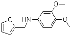 结构式 CAS# 436088-80-1, N-(3,4-二甲氧基苯基)-2-呋喃甲胺