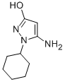 structure of CAS# 436088-86-7, 5-Amino-1-Cyclohexyl-1H-Pyrazol-3-Ol;Oprea1_331004;Oprea1_523914;Oprea1_006287