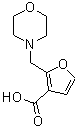 structure of CAS# 436099-81-9, 2-Morpholin-4-Ylmethyl-Furan-3-Carboxylic Acid;2-(4-Morpholin-4-Iumylmethyl)-3-Furancarboxylate;2-(Morpholin-4-Ium-4-Ylmethyl)-3-Furoate;Zinc00316337