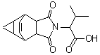 structure of CAS# 436811-19-7, 2-(3,5-Dioxo-4-Azatetracyclo[5.3.2.0<Sup>2,6</Sup>.0<Sup>8,10</Sup>]Dodec-11-En-4-Yl)-3-Methylbutanoic Acid;2-(1,3-di<wbr>oxooctahy<wbr>dro-4,6-e<wbr>thenocycl<wbr>opropa[f]<wbr>isoindol-<wbr>2(1H)-yl)<wbr>-3-methyl<wbr>butanoic <wbr>acid;2-(1,3-Di<wbr>oxooctahy<wbr>dro-4,6-e<wbr>thenocycl<wbr>opropa-[f<wbr>]isoindol<wbr>-2(1H)-yl<wbr>)-3-methy<wbr>lbutanoic<wbr> acid;2-(3,5-dioxo-4-azatetracyclo[5.3.2.0<2,6>.0<8,10>]dodec-11-en-4<wbr>-yl)-3-me<wbr>thylbu ta<wbr>noic acid
