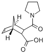 structure of CAS# 436811-25-5, 3-(Pyrrolidine-1-Carbonyl)-Bicyclo[2.2.1]Hept-5-Ene-2-Carboxylic Acid;(1S,4R,5S,6S)-6-(Oxo-1-Pyrrolidinylmethyl)-5-Bicyclo[2.2.1]Hept-2-Enecarboxylate;(1S,4R,5S,6S)-6-Pyrrolidin-1-Ylcarbonylbicyclo[2.2.1]Hept-2-Ene-5-Carboxylate;Zinc00349086