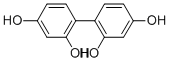 structure of CAS# 4371-31-7, 2,2',4,4'-Biphenyltetrol;4-(2,4-Dihydroxyphenyl)Resorcinol;Nsc66167;[1,1'-Biphenyl]-2,2',4,4'-Tetrol