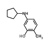 CAS#: 437702-30-2， 5-(Cyclopentylamino)-2-Methylphenol