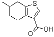 structure of CAS# 438213-69-5, 6-Methyl-4,5,6,7-Tetrahydro-1-Benzothiophene-3-Carboxylic Acid;6-methyl-<wbr>4,5,6,7-t<wbr>etrahydro<wbr>-1-benzot<wbr>hiophene-<wbr>3-carboxy<wbr>lic acid;6-methyl-<wbr>4,5,6,7-t<wbr>etrahydro<wbr>benzo[b]t<wbr>hiophene-<wbr>3-carboxy<wbr>lic acid;6-Methyl-<wbr>4,5,6,7-t<wbr>etrahydro<wbr>-benzo[b]<wbr>thiophene<wbr>-3-carbox<wbr>ylic acid