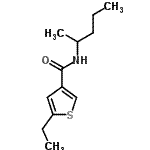 CAS 登录号：438214-19-8， 5-乙基-N-(2-戊烷基)-3-噻吩甲酰胺