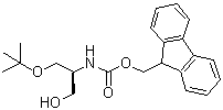 结构式 CAS# 438239-26-0, 9H-芴-9-基甲基 {(2S)-1-羟基-3-[(2-甲基-2-丙基)氧基]-2-丙基}氨基甲酸酯