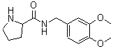 结构式 CAS# 438581-56-7, 吡咯烷-2-羧酸 3,4-二甲氧基-苄基酰胺