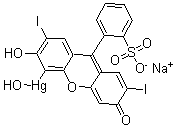 CAS 登录号:4386-35-0, 汞林钠