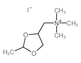 CAS#: 4386-79-2， Trimethyl-[(2-methyl-1,3-dioxolan-4-yl)methyl]ammonium iodide